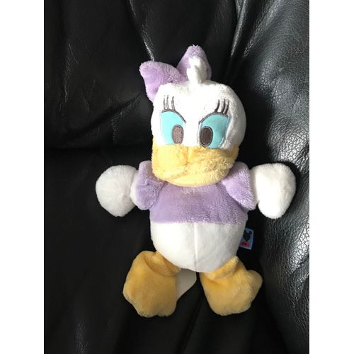 Doudou Peluche Daisy Violet ,Blanc Et Jaune 25cm Disney Nicotoys 