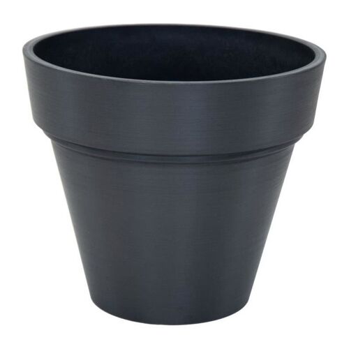 Pot de fleur - MEGA COLLECTIONS - Ecostone Planter - Ø 55 cm - H 51 cm - Noir