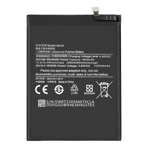 Batterie Interne Pour Xiaomi Redmi 7 5000mah Modèle Bn46 Noir
