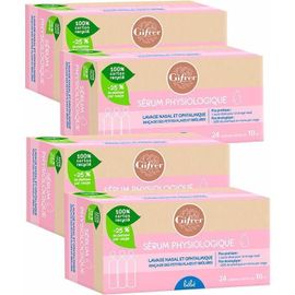 Gifrer Sérum Physiologique Lavage Nasal Et Ophtalmique Pack De 4 Boites De 24 X 10 Ml