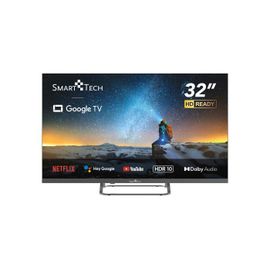 Smart Tech 32HG01V - 32" - TV LED HD 80 cm Smart TV Google HDMI, USB, Résolution : 1366 * 768