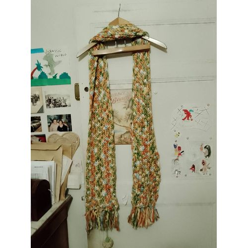 Écharpe Longue Chaude Colorée Zara.