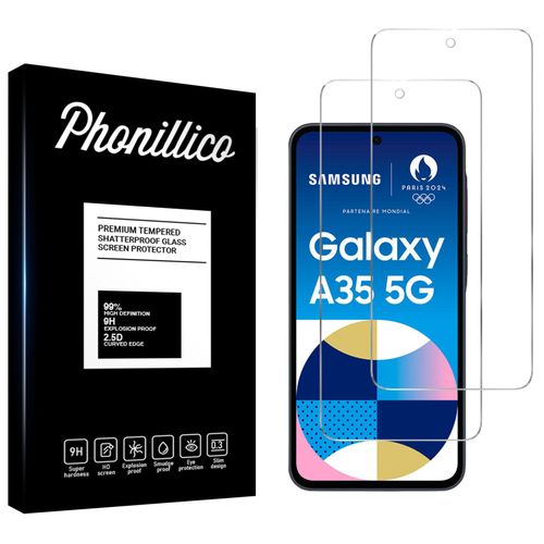 Verre Trempé Pour Samsung Galaxy A35 5g [Pack 2] Film Vitre Protection Ecran Phonillico®