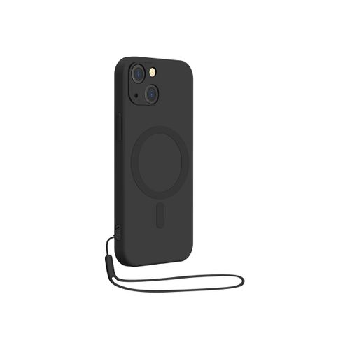 Coque Iphone 14 Compatible Magsafe Silicone Noire Bigben