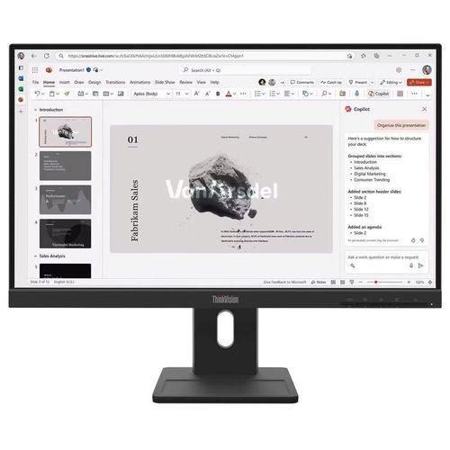 Lenovo ThinkVision E22-40 - Écran LED - 1920 x 1080 Full HD (1080p) @ 100 Hz - IPS - 250 cd/m² - 1300:1 - 4 ms - HDMI, VGA, DisplayPort - haut-parleurs - noir corbeau