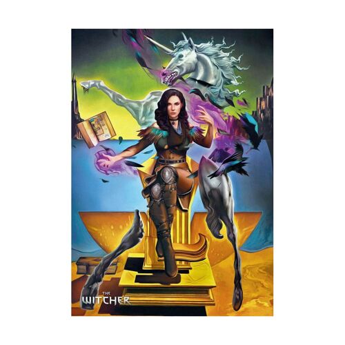 The Witcher Iii: Wild Hunt Game Art Chronicles - Puzzle Yennefer Inspired By Salvador Dali (1000 Pièces)