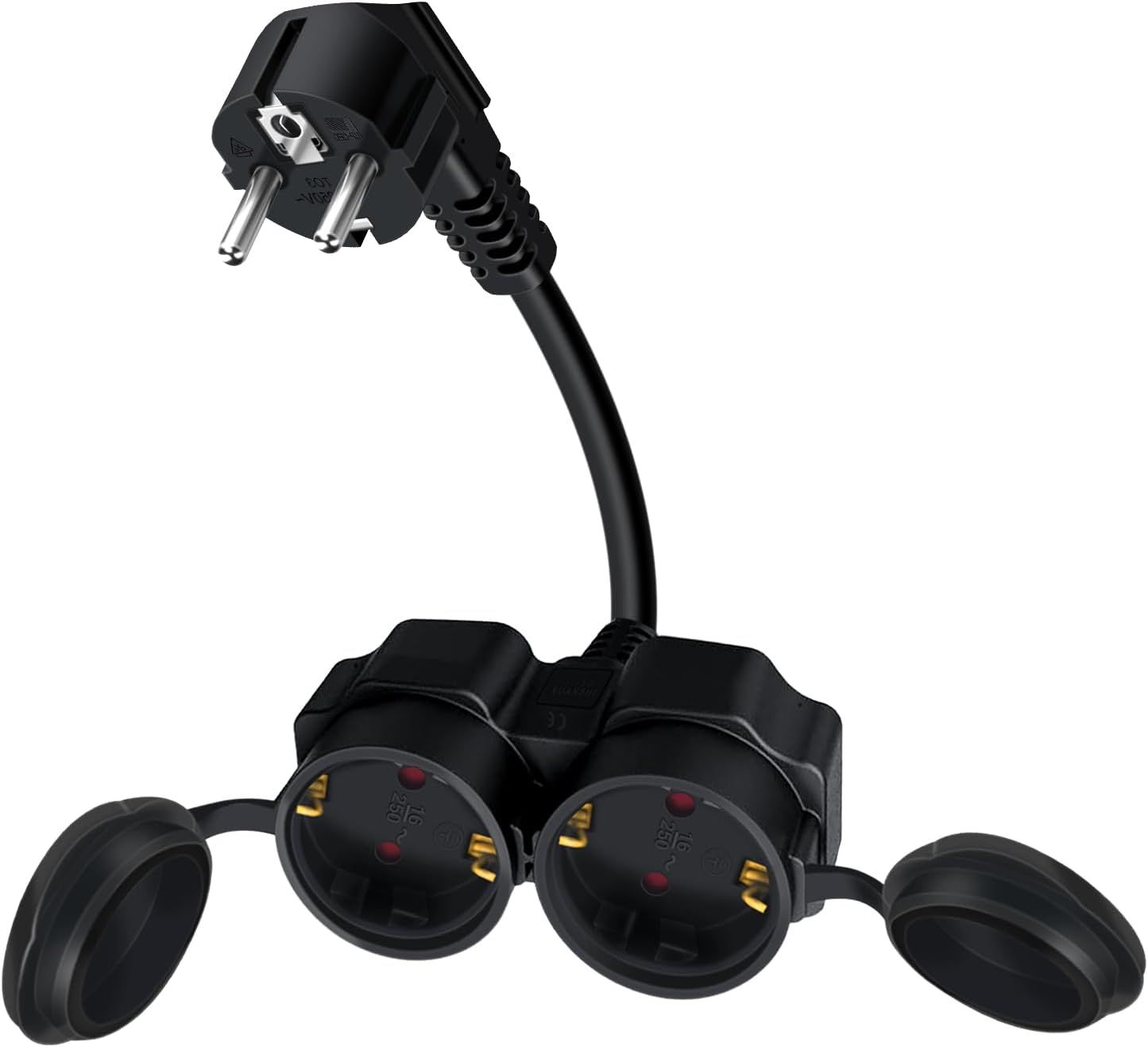 Rallonge Solaire 5 M, Rallonge Avec Fiche Schuko, Câble D'Extension