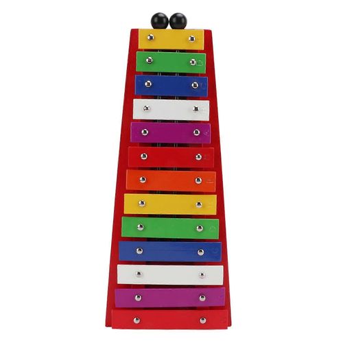 Xylophone Coloré Bouleau En Aluminium 13 Tons Glockenspiel Professionnel Pour La Création De Musique