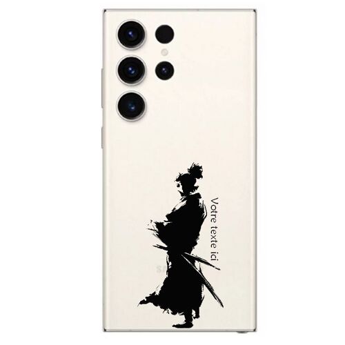 Coque Pour Galaxy S24 Ultra Samourai Noir Personnalisee