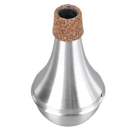 Trompette Mute Silencieux Alliage D'aluminium Pratique Instrument De Musique Partie Accessoire Protection De Bord En Liège