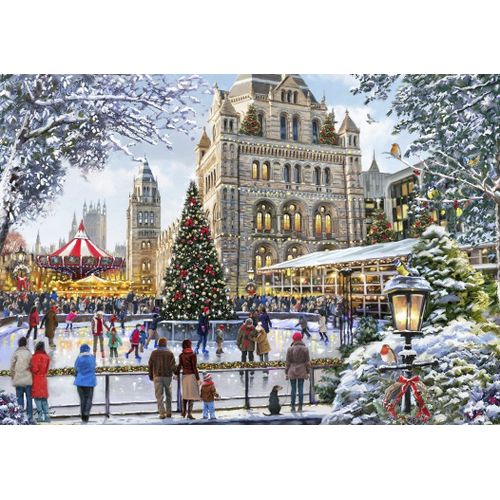 Skating Outside Natural History Museum - Puzzle 2000 Pièces