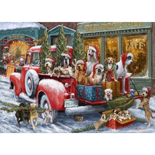 Dogs On Truck - Puzzle 500 Pièces