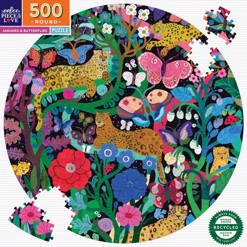 Jaguars & Butterflies - Puzzle 500 Pièces