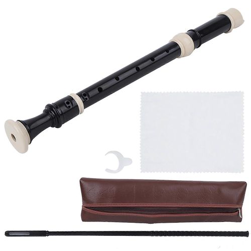 Flûte À Bec 8 Trous Clarinette Abs Résine F Key Pour Étudiants Débutants Musique Avec Kit De Nettoyage Gratuitalto F Key British Recorder (B)