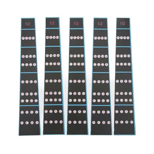 5 Pcs Violon Touche Autocollant Papier Doigt Guide Touche Marqueur Étiquette Pour Débutants Pratiquants