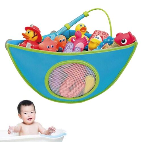 Organisateur De Jouets De Bain Triangulaire Avec Ventouses Puissantes - Rangement Étanche Pour Jouets Et Accessoires De Salle De Bain Pour Enfants