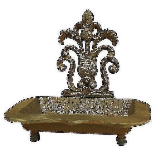 Porte-savon vintage en métal ¿ Porte-savon en fer durable avec évacuation pour salle de bain et cuisine ¿ Décoration d'intérieur élégante