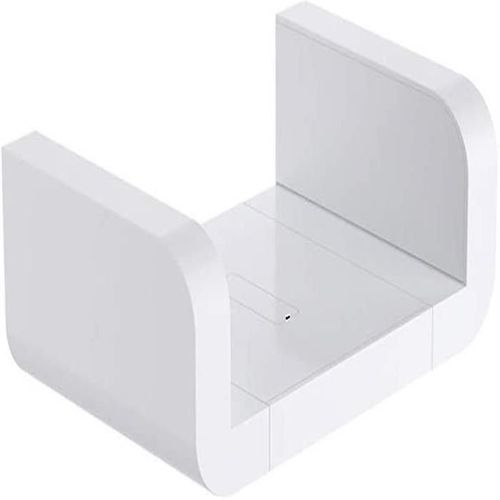 Étagère Murale Autocollante Blanche Pour Salle De Bain ¿ Sans Perçage, Étanche, Rangement Élégant Pour Articles De Toilette Et Décoration
