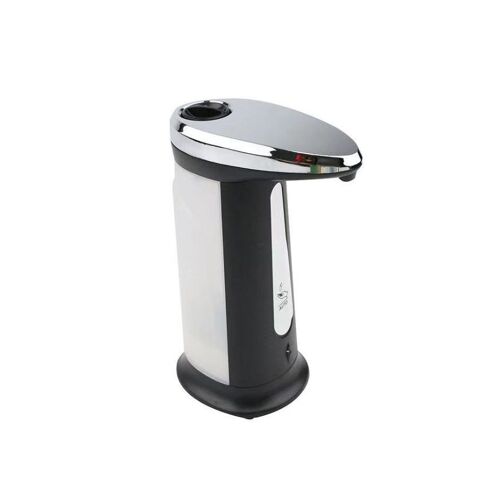 Distributeur automatique de savon liquide sans contact 400 ml - Fonctionne sur piles, volume réglable, design élégant pour usage domestique et commercial