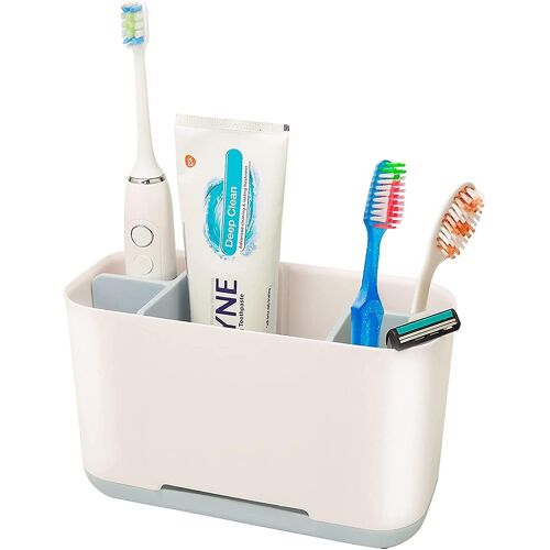 Porte-brosse à dents électrique amovible ¿ Organiseur élégant pour salle de bain, cuisine et voyage ¿ Facile à nettoyer et durable
