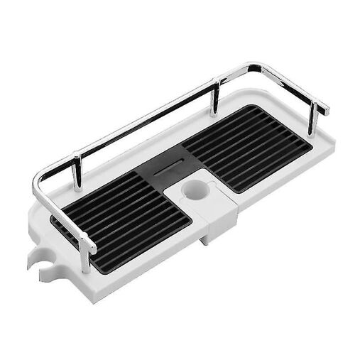 Étagères de salle de bain pleine grandeur - Bac à shampoing, support de rangement de douche, organisateur avec tige de levage pour un accès facile