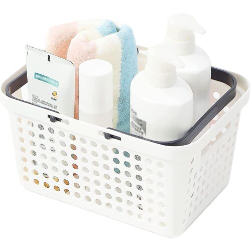Organiseur De Rangement Portable Et Durable Avec Poignées Pour Salle De Bain, Produits De Nettoyage Et Jouets ¿ Empilable Et Polyvalent