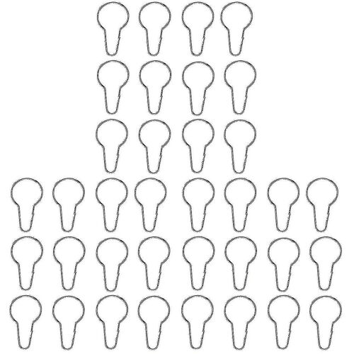 Lot De 150 Crochets De Rideau De Douche Argentés En Forme De Gourde ¿ Boucles En Métal Antirouille Pour La Décoration Et L'organisation De La Salle De Bain