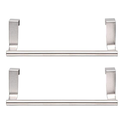Porte-Serviettes En Acier Inoxydable De 23 Cm ¿ Organiseur Multifonctionnel Pour Cuisine Et Salle De Bain ¿ Installation Facile, Sans Endommager Les Murs