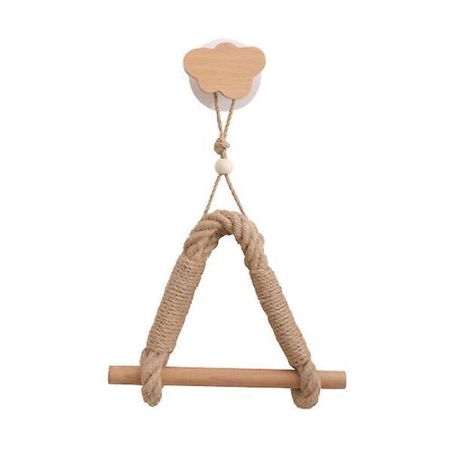 Porte-Rouleau De Papier Tissé À La Main ¿ Élégant Porte-Serviettes En Corde De Chanvre Et Bois Pour Salle De Bain, Cuisine, Design Compact