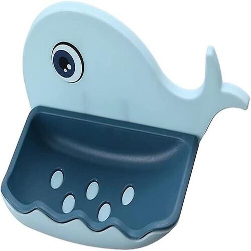 Porte-Savon Baleine en Silicone - Élégant, Pratique et Drainant pour Salle de Bain et Cuisine - Décoration Mignonne