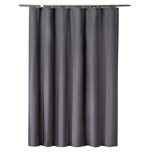Rideau de douche en polyester gris foncé de qualité supérieure ¿ Imperméable, durable, facile à installer, décoration de salle de bain élégante