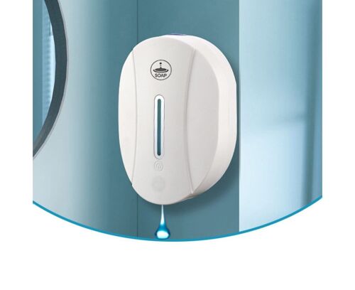 Distributeur de savon automatique sans contact - Fixation murale, étanche, durable, idéal pour la maison, le bureau et les espaces publics