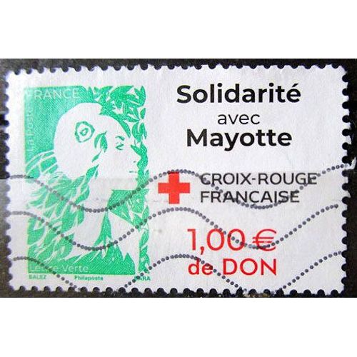 2025. F5838: Croix-Rouge Marianne De L'Avenir - Solidarité Avec Mayotte.