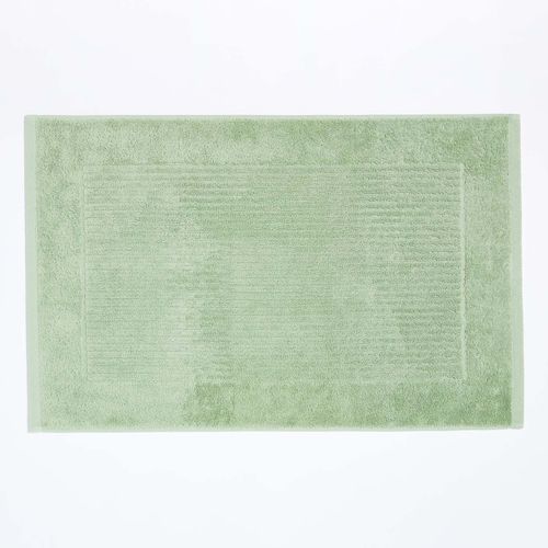 Tapis de Bain Uni 100% Coton Turc Vert Sauge
