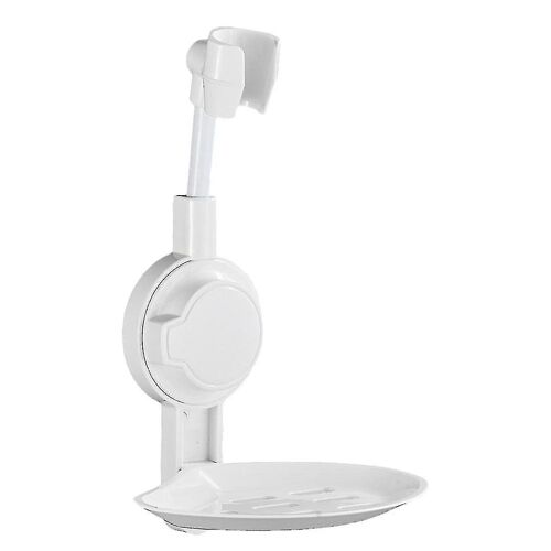 Support de pommeau de douche réglable avec porte-savon ¿ Support ABS durable pour une installation facile et un ajustement universel