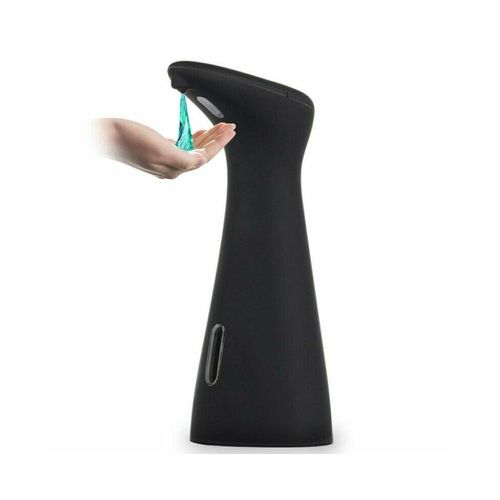 Distributeur automatique de savon liquide sans contact avec capteur infrarouge - Noir, capacité de 200 ml, facile à utiliser, design hygiénique
