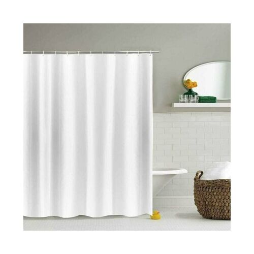 Rideau de douche beige extra-long 180 x 220 cm ¿ Imperméable, anti-moisissure, durable, lavable en machine, décoration de salle de bain élégante