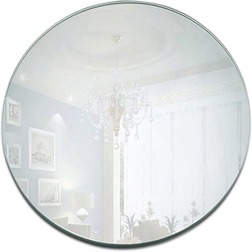 Plateau De Miroir Acrylique Rond 8 Pouces Cercle Bougie Miroir Plaque Décor Accessoire Pour Mariage Baby Shower Centres De Table D'anniversaire Décoration Fournitures De Fête