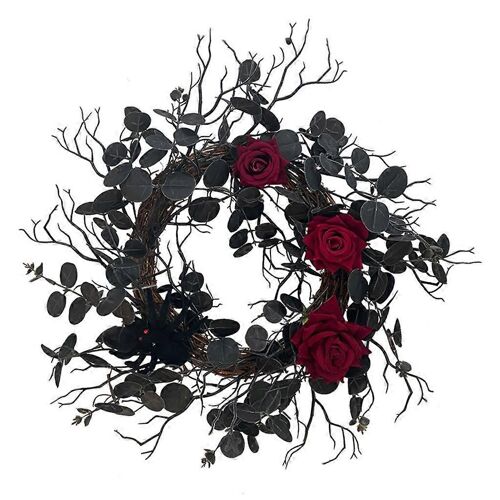 Halloween Wreath Rose Ghost Art Garland Home Festival Party Porte d'entrée