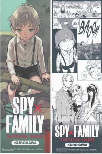 Marque Page Du Manga " Spy Family : Le Petit Garçon De Ruen ", Kurokawa.