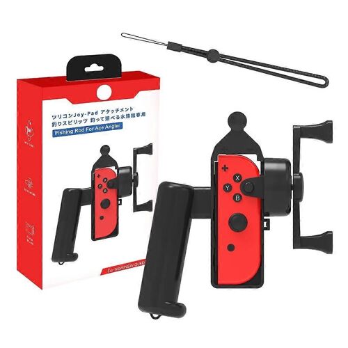 XJYS-NS248 Canne à pêche pour interrupteur, poignée de jeu somatosensoriel pour as pêcheur Enjoy Fishing Aquarium Games