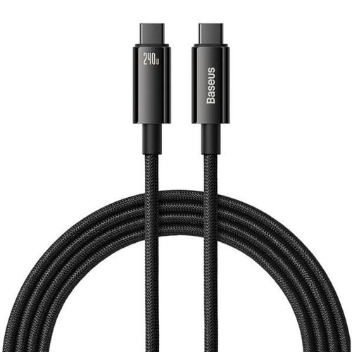 Câble Nylon Premium 240W FastCharge Tungstène 2m PD USB-C Baseus Baseus Noir