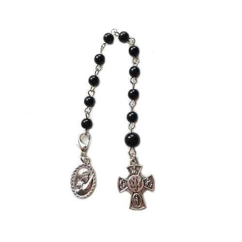 Gothique Noir Rosaire Bracelet Sombre Mystérieux Bijoux Main Décorations Bracelets
