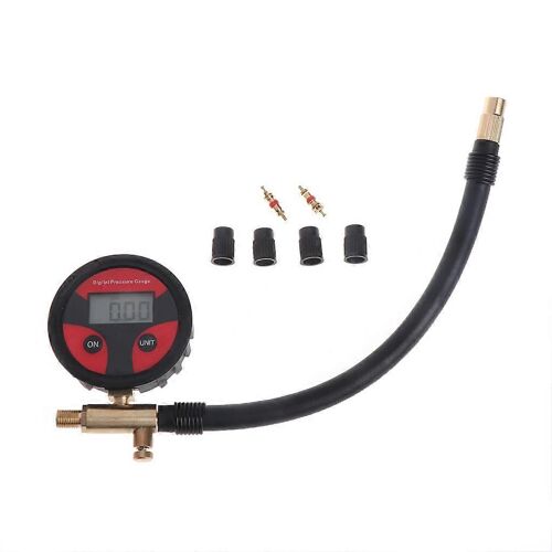 0-200psi Manomètre De Pression De Pneu De Voiture Compteur De Pression D'air De Pneu Lcd Numérique