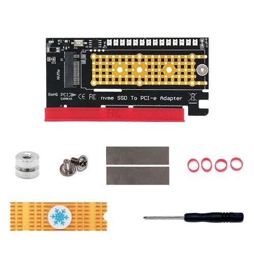 NVME pour SSD M.2 vers carte d'extension PCI-E X4 avec pour M pour l'interface de clé pour les