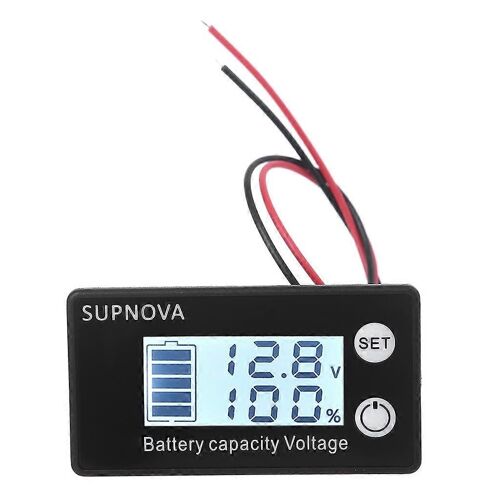 pour DC 7-68V 12V 24V 48V 60V Indicateur De Capacité De Batterie Testeur Voiture Moto