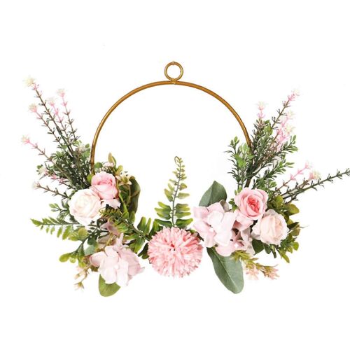 Balle Chrysanthème Eau Herbe Couronne Guirlande Artificielle Suspendue Ornement
