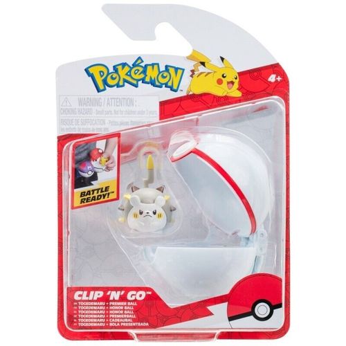 Pokemon Clip 'n' Go Togedemaru 2inch Figure And Premier Ball