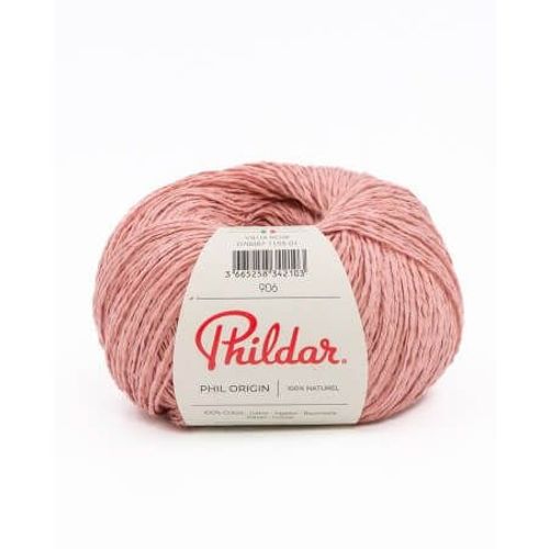 Fil De Coton À Tricoter Phil Origin - Phildar Vieux Rose