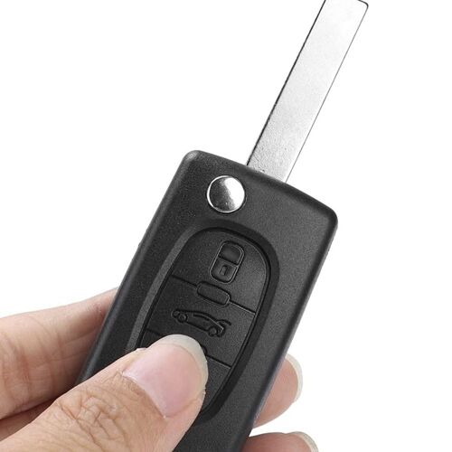 Ra7949906 : Coque De Clé Rabattable À 3 Boutons Compatible Voitures Peugeot 207, 307, 308 & Citroën C2, C3, C4, C5, C6, C8